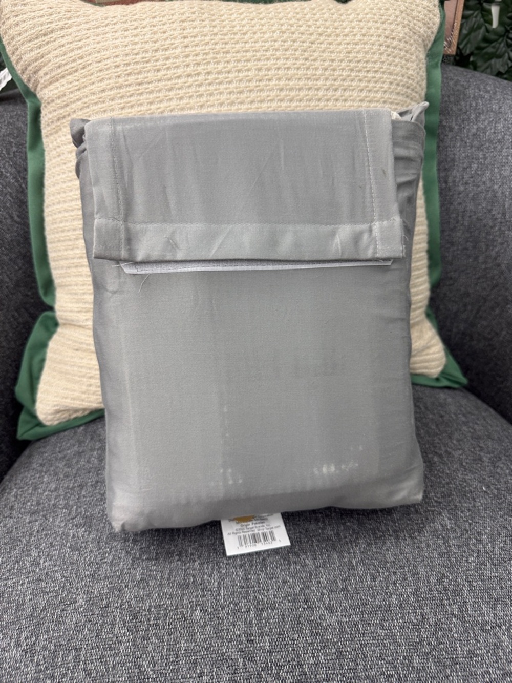 Full solid performance 400 Thread count sheet set gray- Threshold - Picture 3 of 3